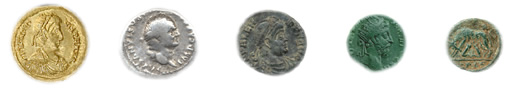 Roman coins were hand struck depicting the emperors and their accomplishments